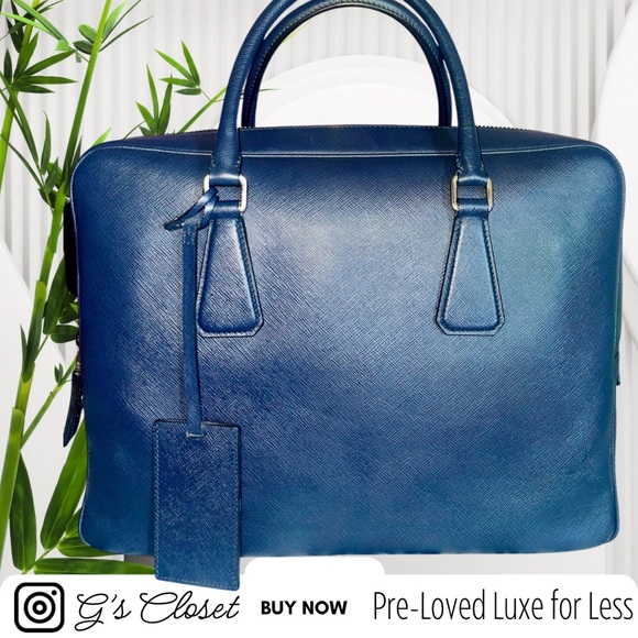 Prada Laptop Bag/ Briefcase Saffiano Leather - Picture 1 of 9